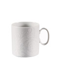 Чашка кофейная с блюдцем 0,23л коллекции Barocco 92 Bianco бренда Rosenthal Versace