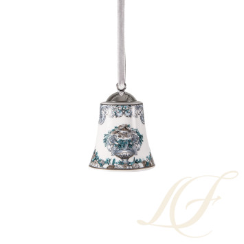 Фарфоровый колокольчик 7см коллекции Coupe Dieux Holiday бренда Rosenthal Versace