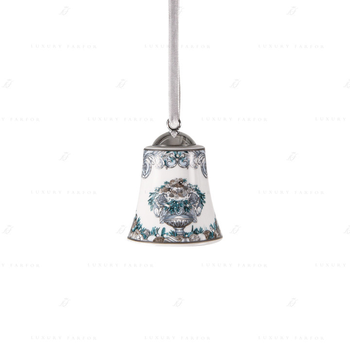 Фарфоровый колокольчик 7см коллекции Coupe Dieux Holiday бренда Rosenthal Versace