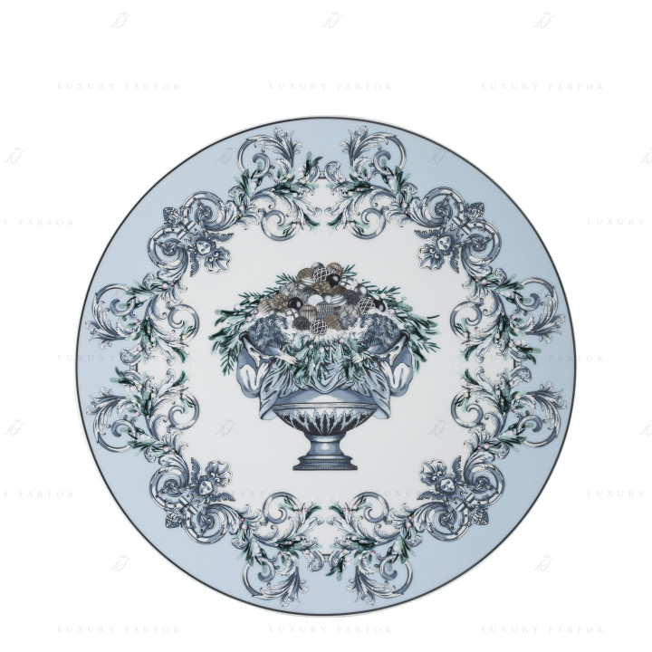 Тарелка рождественская 33см коллекции Coupe Dieux Holiday бренда Rosenthal Versace