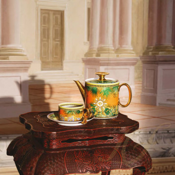 Чайный сервиз на 6 персон коллекции Jungle Animalier бренда Rosenthal Versace