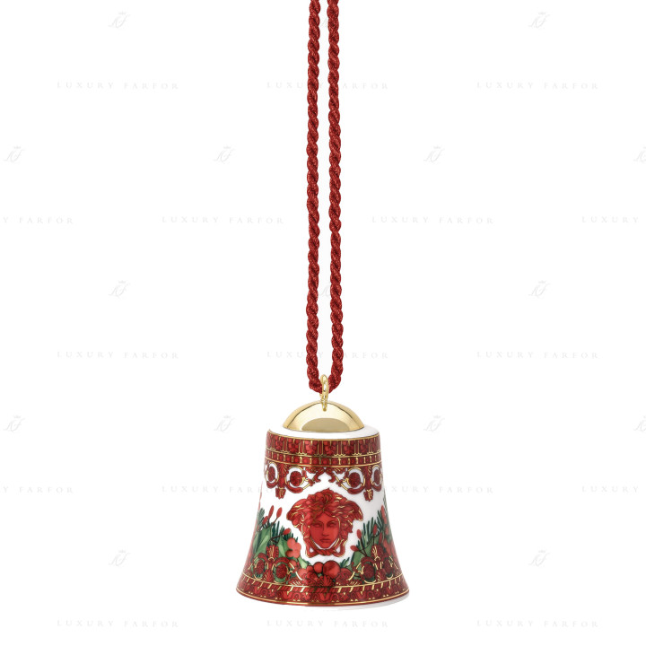 Фарфоровый колокольчик 7см коллекции Love Baroque Holiday бренда Rosenthal Versace