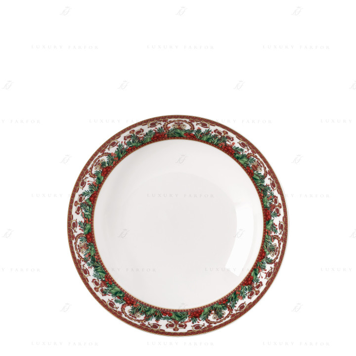 Тарелка суповая 22см коллекции Love Baroque Holiday бренда Rosenthal Versace