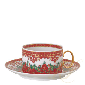 Чашка чайная с блюдцем 0,2л коллекции Love Baroque Holiday бренда Rosenthal Versace