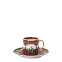 Чашка эспрессо с блюдцем 0,1л коллекции Love Baroque Holiday бренда Rosenthal Versace