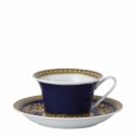 Чашка чайная с блюдцем 0,22л коллекции Medusa blue бренда Rosenthal Versace