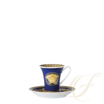 Чашка эспрессо с блюдцем 0,09л коллекции Medusa blue бренда Rosenthal Versace