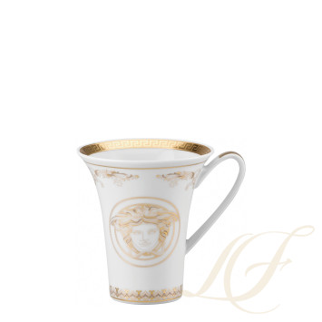 Чашка эспрессо с блюдцем 0,09л коллекции Medusa Gala Gold бренда Rosenthal Versace
