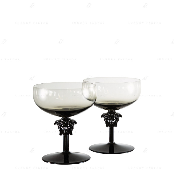 Набор из 2 Флюте для шампанского 300мл коллекции Medusa Lumière Haze 2nd Edition бренда Rosenthal Versace