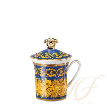 Кружка с крышкой 0,35л коллекции 2000 - Floralia Blue бренда Rosenthal Versace