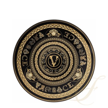 Тарелка подстановочная 33см коллекции Virtus Gala Black бренда Rosenthal Versace