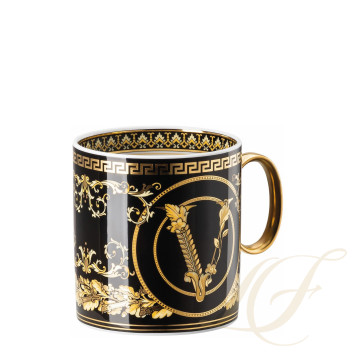 Чашка кофейная с блюдцем 0,23л коллекции Virtus Gala Black бренда Rosenthal Versace