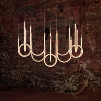 Люстра на 10 ламп 130 х 146см коллекции Torsade бренда St. Louis