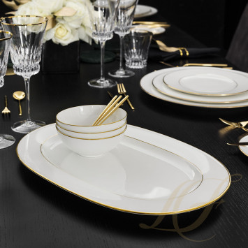 Блюдо овальное 41см  коллекции Anmut Gold бренда VB