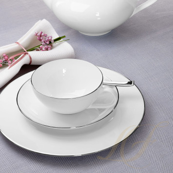 Тарелка закусочная 22см коллекции Anmut Platinum бренда VB