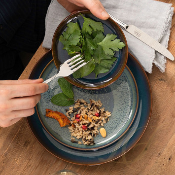 Тарелка закусочная 21см коллекции Crafted Breez бренда VB