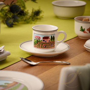 Чашка кофейная с блюдцем 0,2л коллекции Design Naif бренда VB