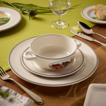 Чаша суповая с блюдцем 0,45л коллекции Design Naif бренда VB