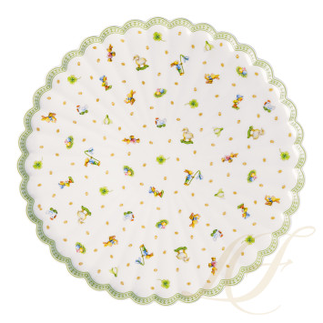 Тарелка тортовая на ножке 31,7см коллекции Easter Delight бренда VB