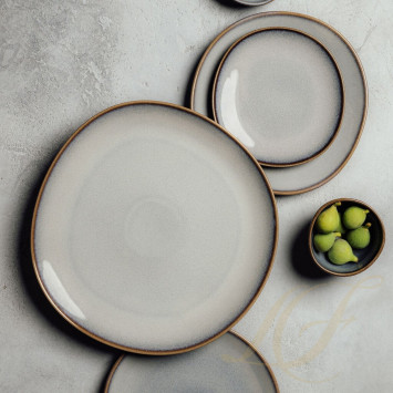 Тарелка десертная 17см коллекции Lave Beige бренда VB