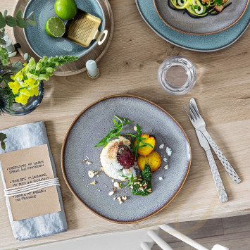 Тарелка закусочная 23,5см коллекции Lave Beige бренда VB