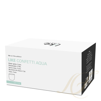Стакан для воды 0,2л, 2шт. коллекции Like Confetti Aqua бренда VB