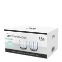 Стакан для воды 0,2л, 2шт. коллекции Like Stripes Aqua бренда VB
