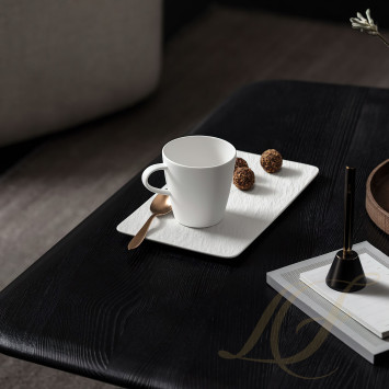 Блюдо сервировочное прямоугольное 35см коллекции Manufacture Rock Blanc бренда VB