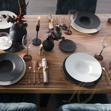 Тарелка для спагетти 28см коллекции Manufacture Rock Blanc бренда VB