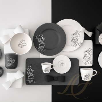 Набор из 4 предметов коллекции Manufacture Rock Blanc - Mickey Mouse бренда VB