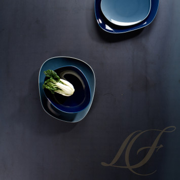 Тарелка глубокая 18см коллекции Organic Dark Blue бренда VB