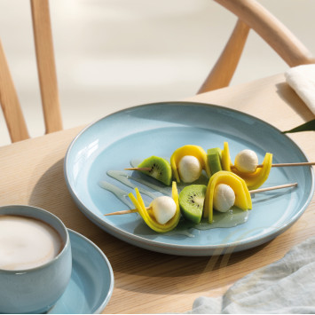 Тарелка закусочная 23,8см коллекции Perlemor Aqua бренда VB