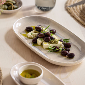 Блюдо овальное 34,2см коллекции Perlemor Sand бренда VB