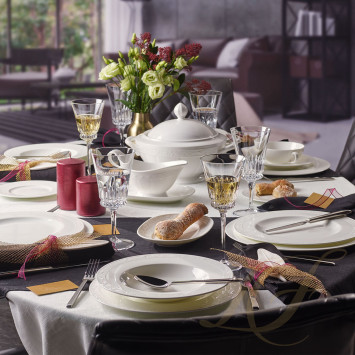 Тарелка главная 27см коллекции White Pearl бренда VB