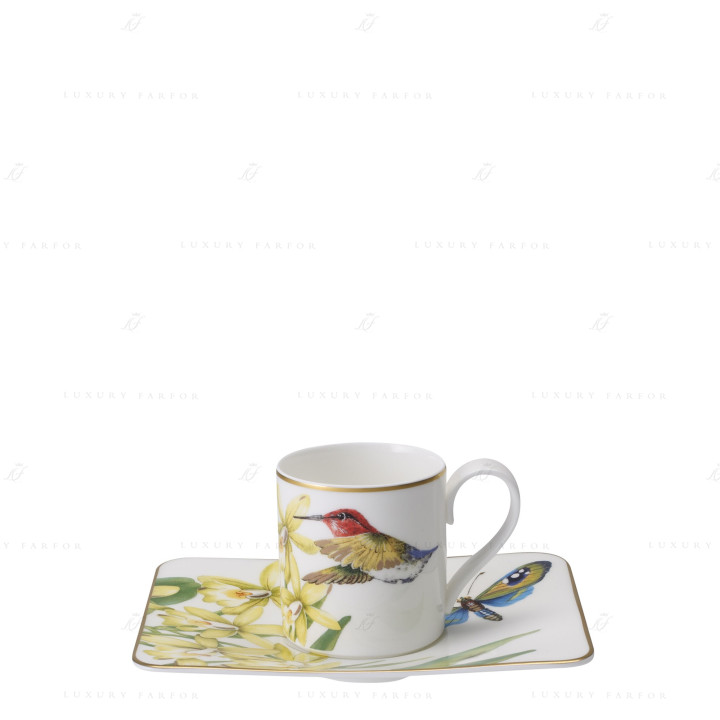 Чашка эспрессо с блюдцем 0,08л коллекции Amazonia бренда VB