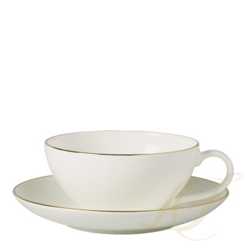 Чашка чайная с блюдцем 0,2л коллекции Anmut Gold бренда VB
