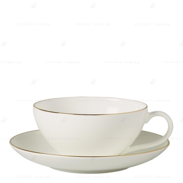 Чашка чайная с блюдцем 0,2л коллекции Anmut Gold бренда VB