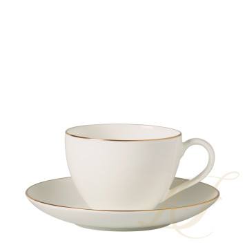 Чашка кофейная с блюдцем 0,2л коллекции Anmut Gold бренда VB