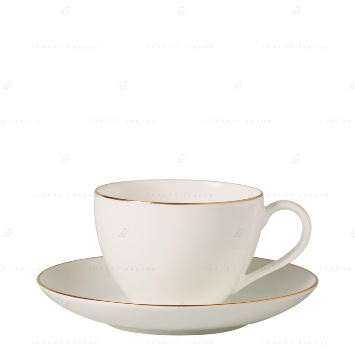 Чашка кофейная с блюдцем 0,2л коллекции Anmut Gold бренда VB