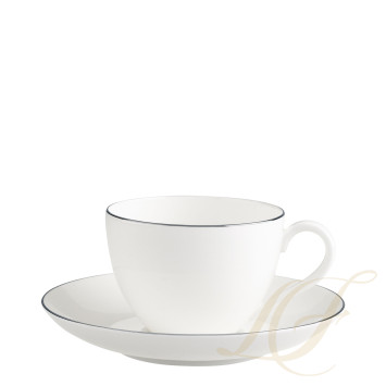 Чашка кофейная с блюдцем 0,2л коллекции Anmut Platinum бренда VB