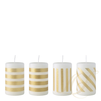 Свеча 10см, 4шт. коллекции Christmas Chic бренда VB