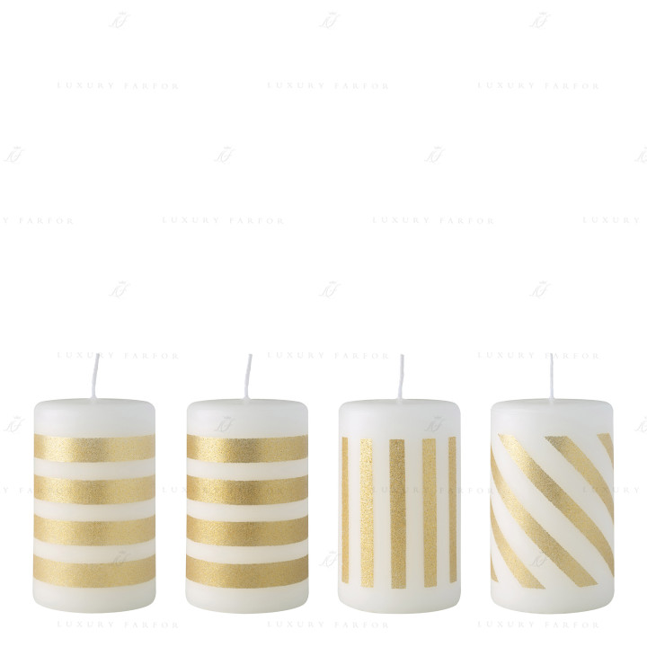 Свеча 10см, 4шт. коллекции Christmas Chic бренда VB