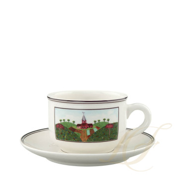 Чашка чайная с блюдцем 0,25л коллекции Design Naif бренда VB