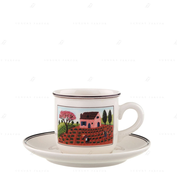 Чашка кофейная с блюдцем 0,2л коллекции Design Naif бренда VB