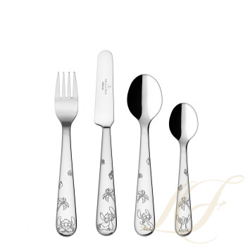 Набор детских столовых приборов из 4 предметов коллекции Disney Stitch бренда VB