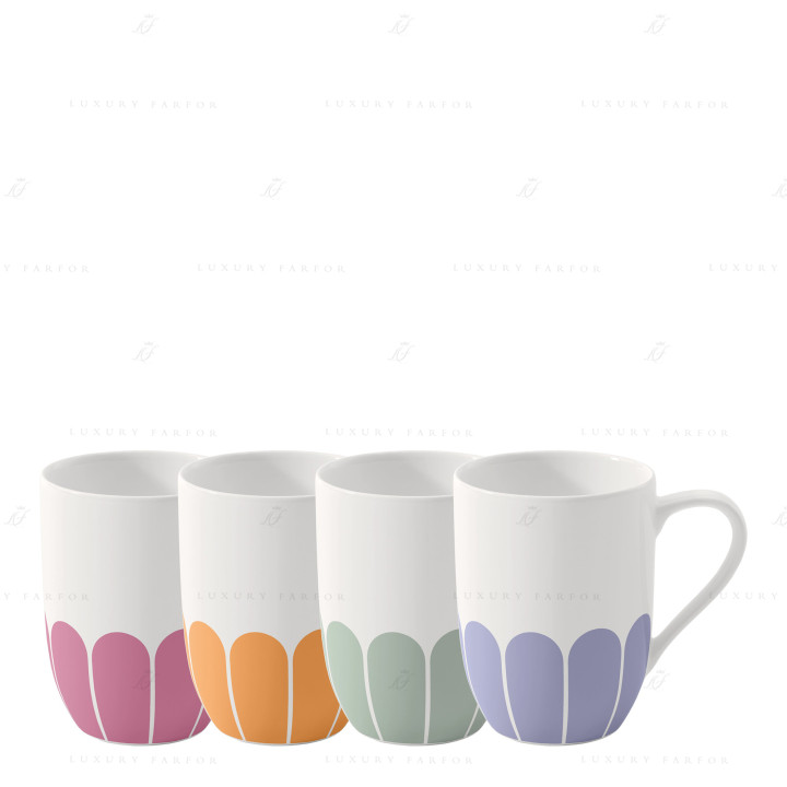 Кружка 0,29л, 4шт. коллекции Fleur бренда VB