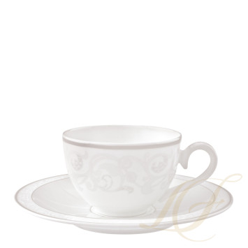 Чашка кофейная/чайная с блюдцем 0,2л коллекции Gray Pearl бренда VB