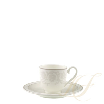 Чашка эспрессо с блюдцем 0,1л коллекции Gray Pearl бренда VB