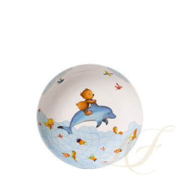 Тарелка глубокая детская 18,5см коллекции Happy as a Bear бренда VB