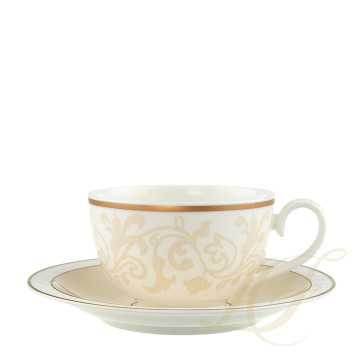 Чашка для завтрака с блюдцем 0,4л коллекции Ivoire бренда VB